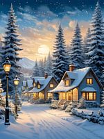 Winterliche Nachtidylle: Ein unvergesslicher Anblick