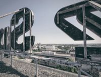 Abandoned places: Sphinx factory Maastricht Eiffel building views.