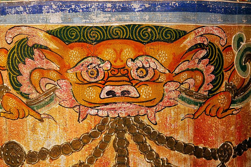 Gebetsmühle im Kumbum-Kloster in China von Theo Molenaar