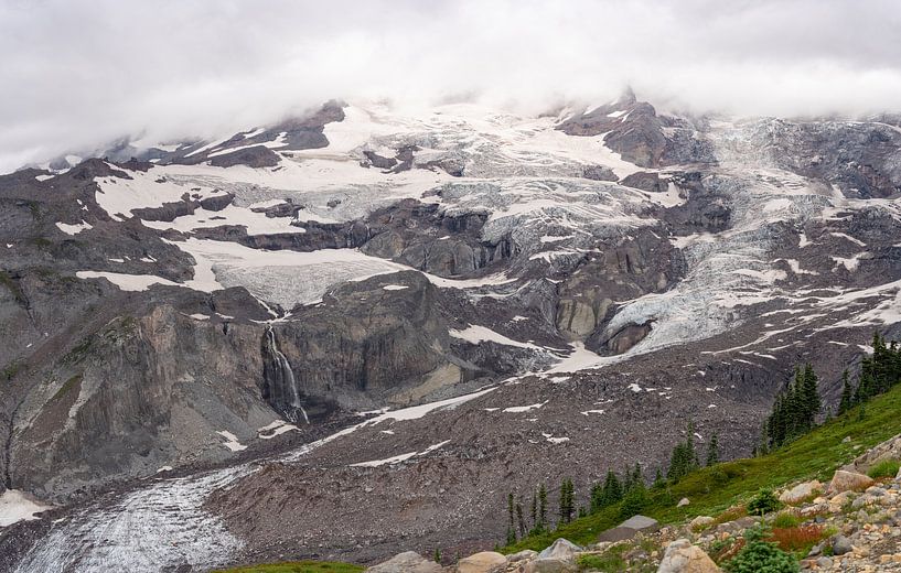 Gletscher im Paradies, Mount Rainier National Park, Washington, USA von Jeroen van Deel