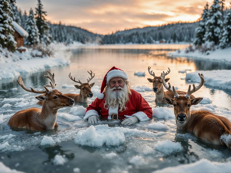 Magie de Noël dans le Nord glacial par Retrotimes