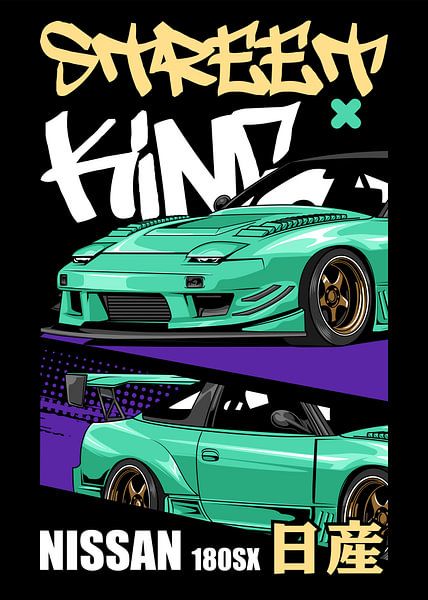 Nissan 180SX JDM Car by Adam Khabibi