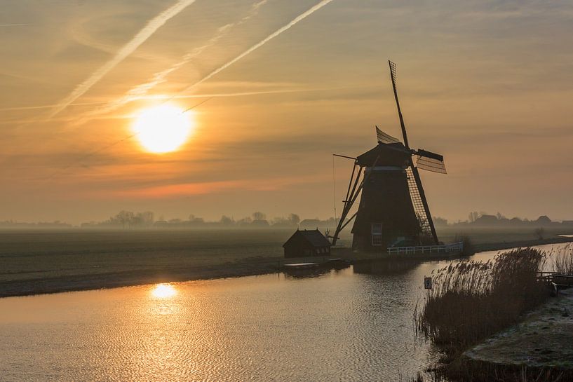 Zonsopkomst bij 'De Achtkante Molen' by Stephan Neven