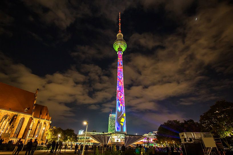 The Berlin television tower in a special light by Frank Herrmann