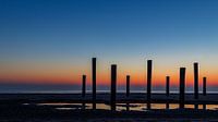 Palendorp in Petten with sunset