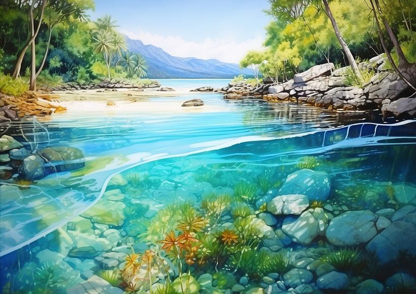 Beautiful Seychelles by Abstract Painting