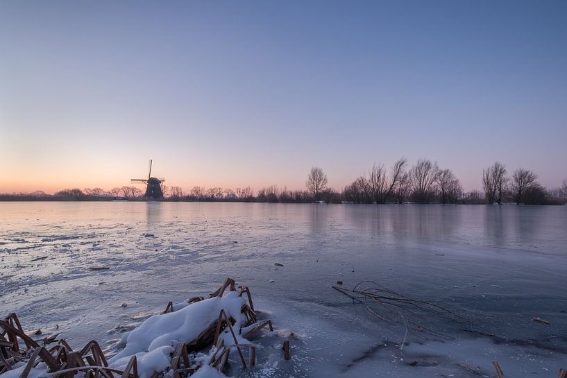 Moulin De Steendert avant le lever du soleil par Moetwil en van Dijk - Fotografie