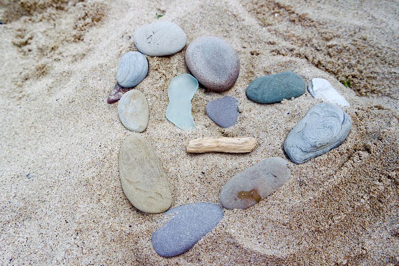 hart in het zand par MishMash van Heukelom