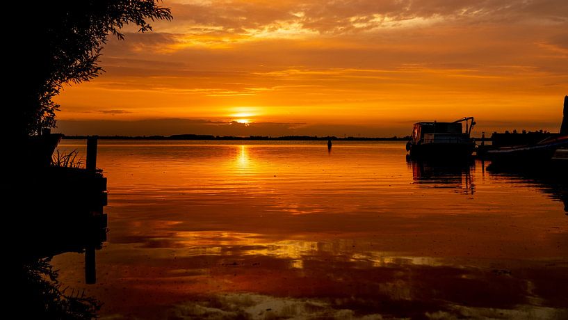 Sonnenaufgang im Wormer- und Jisperveld von Hans de Waay