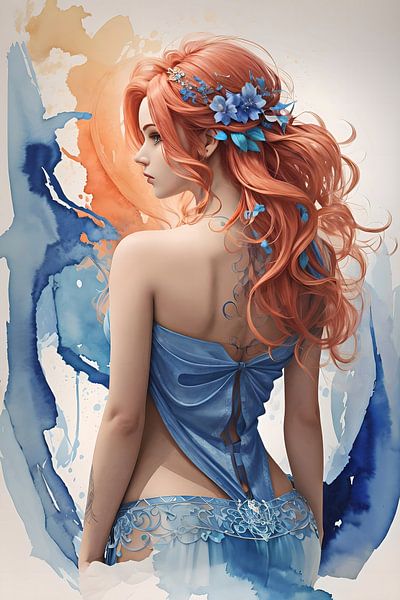 Die Schönheit mit den roten Haaren II von DeVerviersBelgium