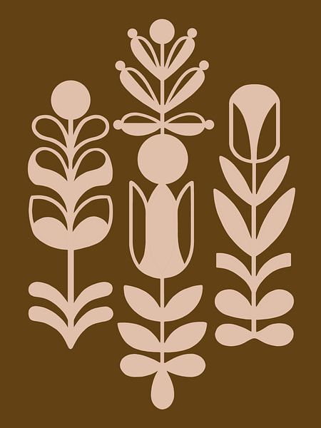 Floral pattern | Retro | Illustration by Jansje Kamphuis