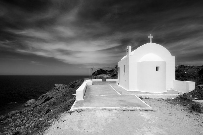Kapelle in der Nähe von Fokia, Karpathos, Griechenland von Peter Baak