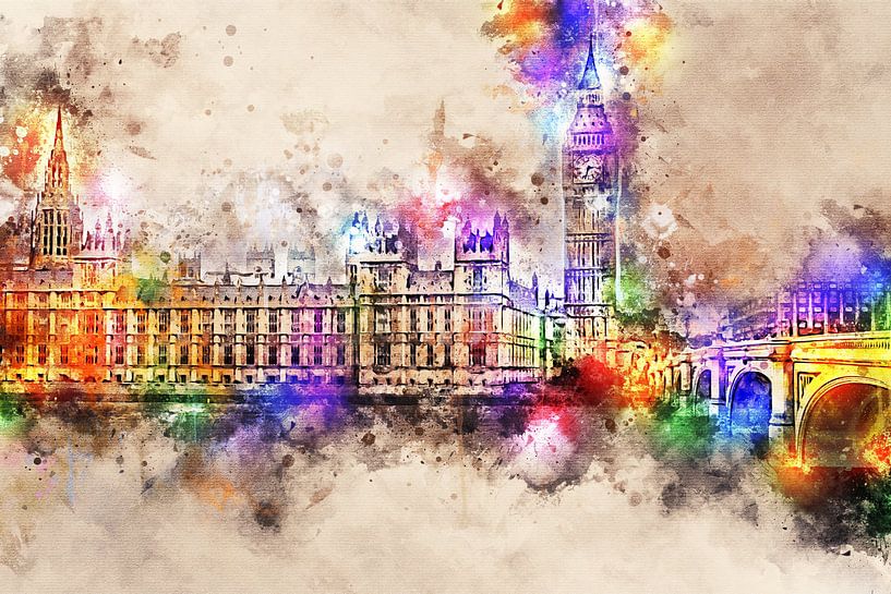 Palace of Westminster - London (without text) by Sharon Harthoorn