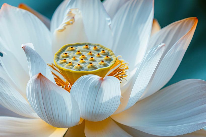 Close-up of flowering white lotus by Imperial Art House