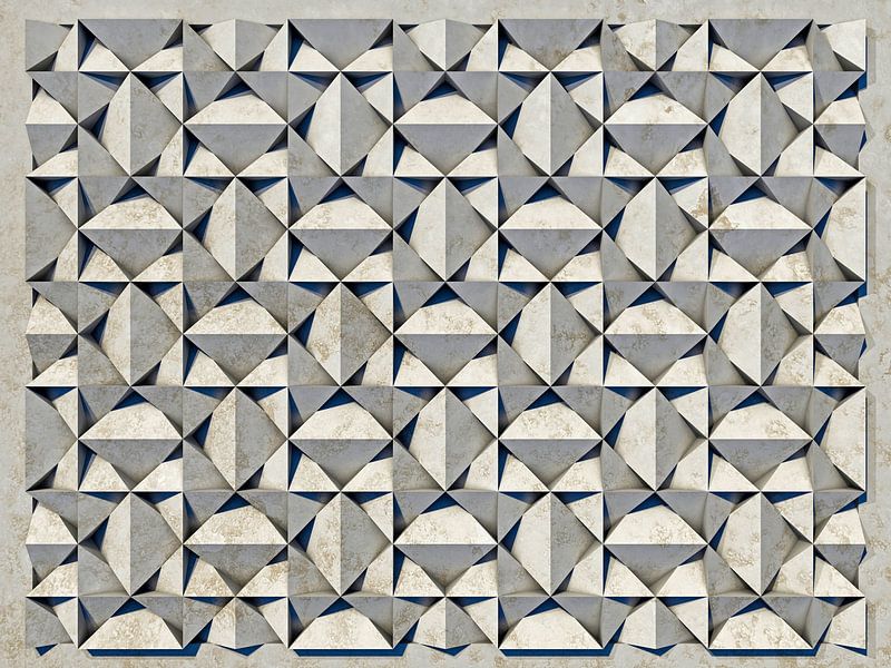 Relief B3 Plastique Blanc par Frans Blok - des photos, de l'art et des autres décorations murales