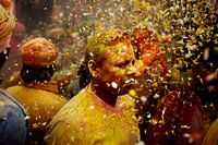 In the middle of the Holi festival India