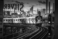 New York metro mochrome panorama