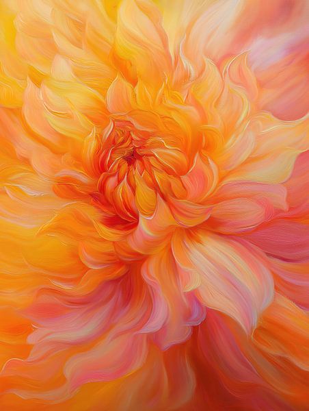 Blume orange von Wall Wonder
