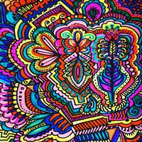 Tribal Decorative Color Zentangle