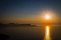 Coucher de soleil en Grèce