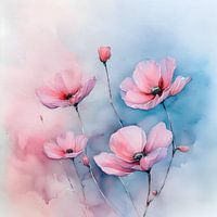 Rosa Mohnblumen - rosa Mohnblumen Nr. 3