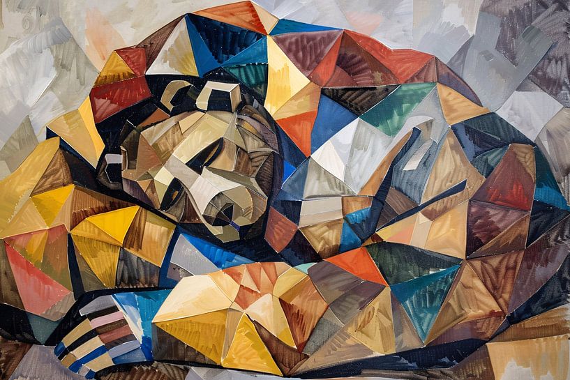 Ours en formes et couleurs géométriques par Imperial Art House