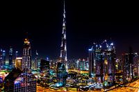 Burj Khalifa Dubai bei Nacht