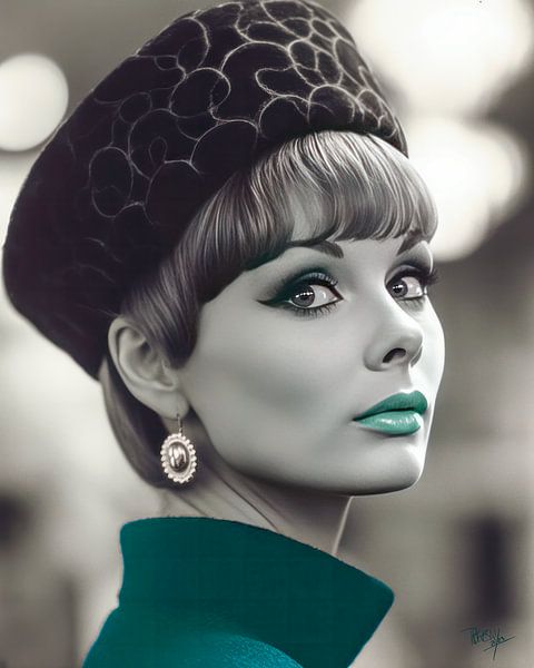 Portrait world women sixties Karen by René van den Berg