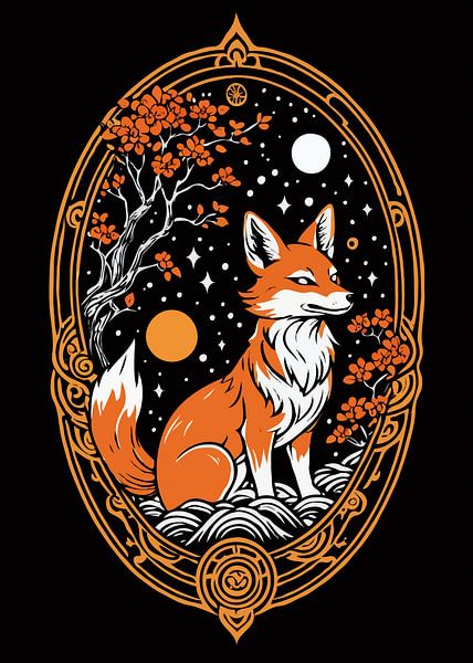 Loup Kitsune par Rizal Azhari