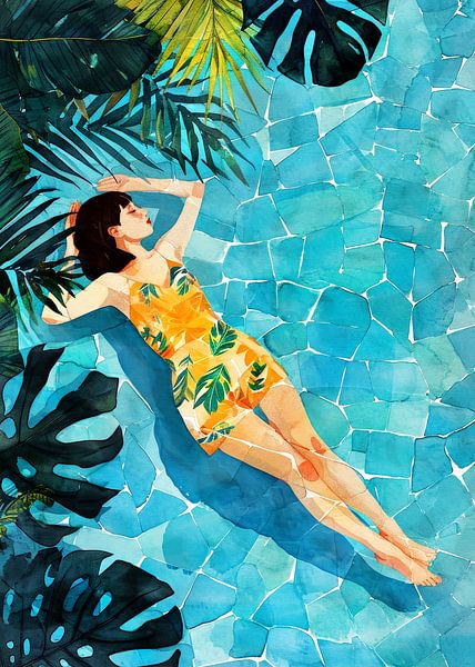 Woman Life - Se détendre à la piscine par JBJart Justyna Jaszke