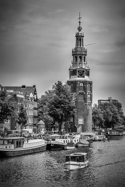 AMSTERDAM Montelbaanstoren | Monochrome by Melanie Viola