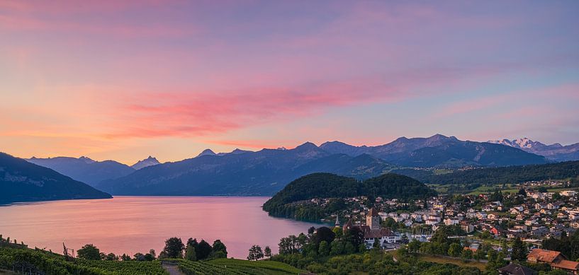 Sunrise in Spiez in the Bernese Oberland by Henk Meijer Photography