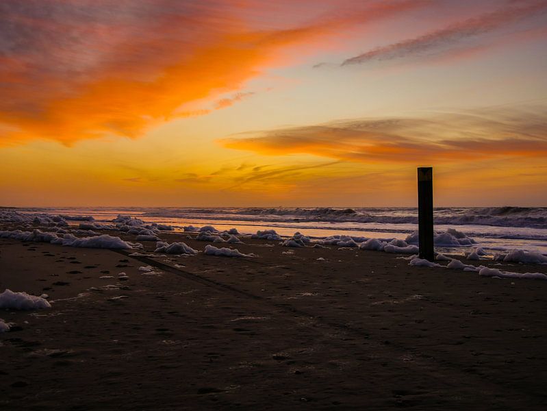 Sonnenuntergang auf Texel von Jasper van der Vos