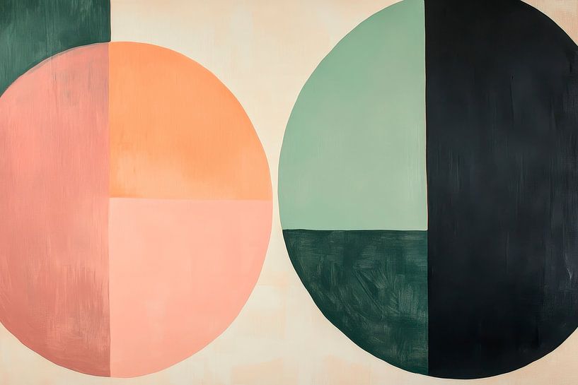 Geometrische Formen in Pastellfarben von Poster Art Shop