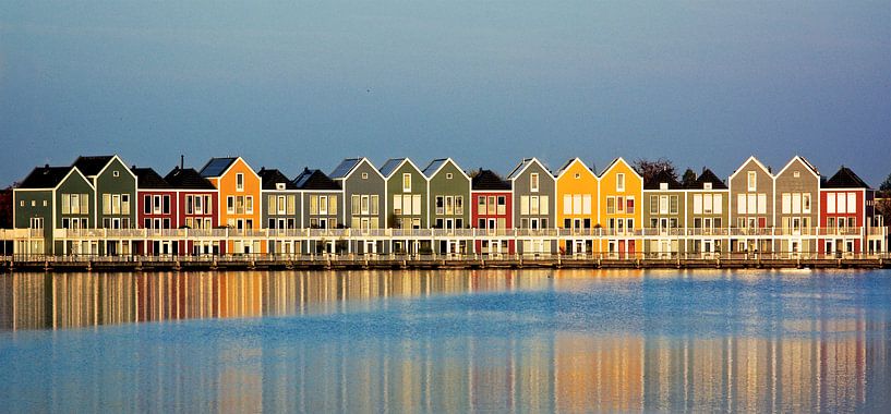Maisons colorées à Rietplas à Houten par PvdH Fotografie