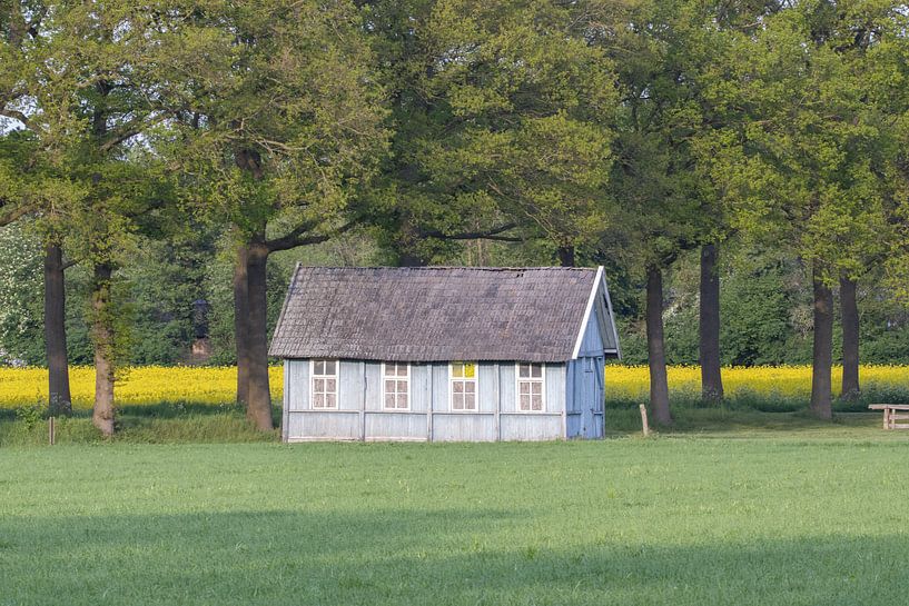 blue barn by Hans Monasso