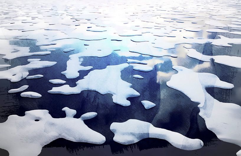 Nordisches Eis Meer von FRESH Fine Art