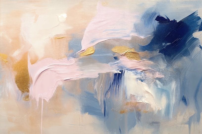 Royal Lines | Minimalistische Abstraktion von Blickfänger Gemälde