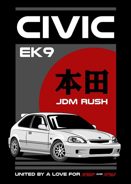 Honda Civic Type R EK9 JDM Auto von Adam Khabibi