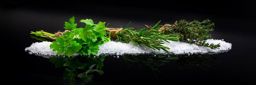 Variation of kitchen herbs by Uwe Merkel