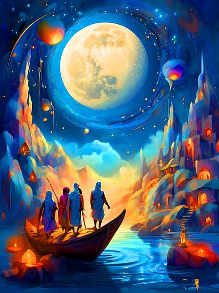 Maanlicht in de lucht van TOAN TRAN