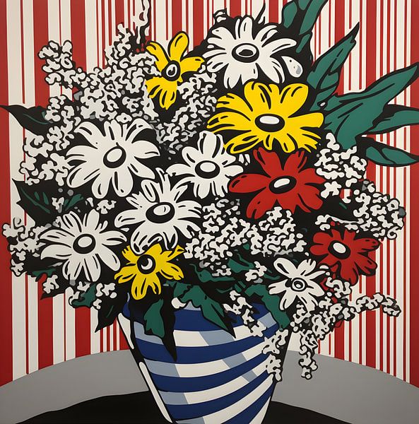 Vase mit Blumen von Artsy