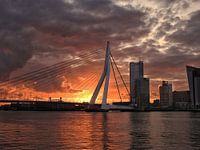 Zonsopkomst bij de Erasmusbrug