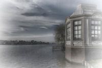 surrealistische blik op de rivier