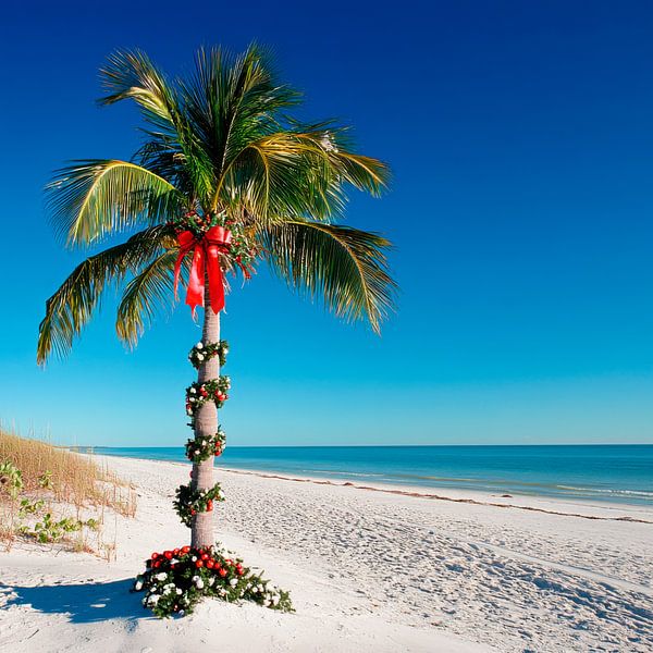Sapin de Noël Plage par Poster Art Shop