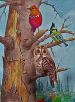 DIE DREI FREUNDE DES ALTEN BAUMES.