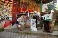 abandoned petrol pumps