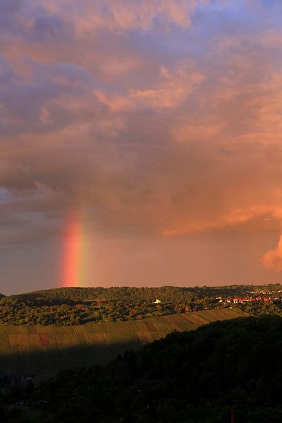 Stuttgart with rainbow by Thomas Jäger