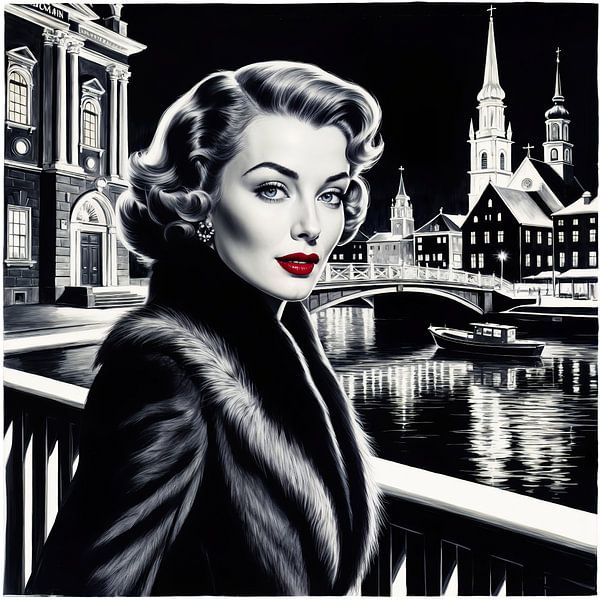 Red Lips, Cold Nights by Wall Art Creations by Peter