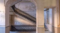 Treppenhaus in einem verlassenen Krankenhaus